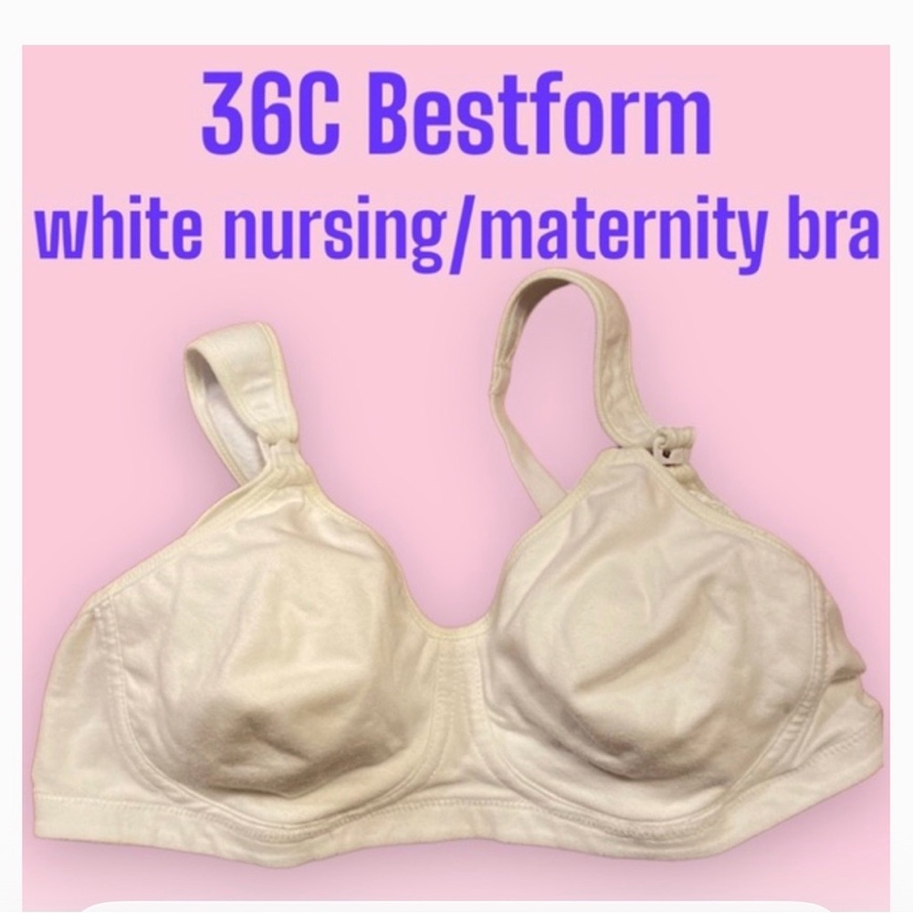 3/$30* 👶 36 C Wide Padded Strap NURSING Stretchy Adj Hook/Eye Band Drop Cup Bra